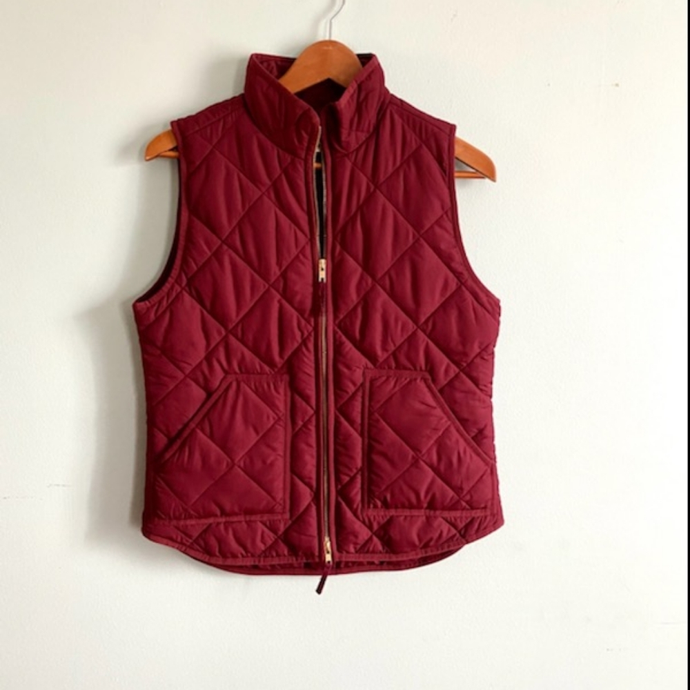 ❤Jcrew quilted puffer vest